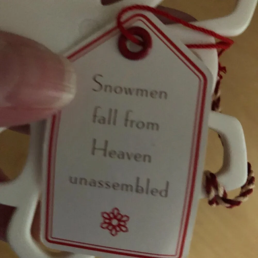 Hallmark 2007 White Snowman Snowflake by Ruth Donikowski 4